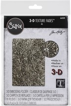 Sizzix 3D Texture Fades Embossing Folder By Tim Holtz - Engraved - $26.12