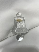 Kosta Boda Sweden Vintage Glass Christmas Ornament BELL God Jul 3&quot; - £13.93 GBP