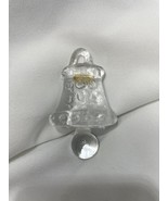 Kosta Boda Sweden Vintage Glass Christmas Ornament BELL God Jul 3&quot; - $334.66 MXN