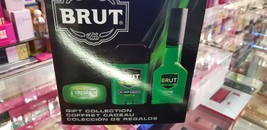 BRUT 3 Piece Pc Gift Collection 3 oz Aftershave Cologne Spray Classic Bar Soap - $58.99
