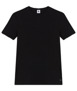 Petit Bateau Women&#39;s Iconic Cocotte Stitch Cotton T-Shirt Black Color Si... - $59.99