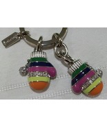 Coach 93027 93027B Legacy Stripe Mitten Mittens Keychain Key Fob NIB NWT - $47.00