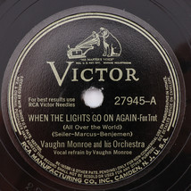Vaughn Monroe - When The Lights Go On Again/Hip Hip Hooray 1942 10&quot; 78 rpm 27945 - £16.87 GBP