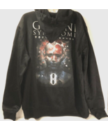 Gemini Syndrome Synner Memento Mori Black Metal Zip Sweatshirt Hoodie L - £52.15 GBP