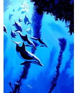 Charles Lynn Bragg &quot;Dolphin Schoolr&quot;, Limited Edition  Giclee on Cavas  ... - $647.70