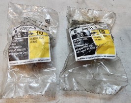 Amp Inc Miniwedge Connectors 83631-5 2ea 3/0-1/0 Black/Yellow Aluminum T... - $12.49