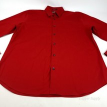 Express 1MX Long Sleeve Button Down Shirt Modern Fit Red Men&#39;s Size XL 1... - £13.16 GBP