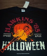Stranger Things Hawkins 1985 Halloween T-Shirt Netflix Mens Large New w/ Tag - £15.57 GBP