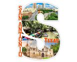 San Antonio Texas Capital S Collage Fridge Magnet - $8.99
