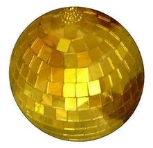 new 4 INCH GOLD MIRROR DISCO BALL party supplies reflection mirrors dj novelty - £7.43 GBP