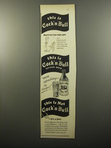 1950 Cock&#39;n Bull Ginger Beer Ad - This is Cock&#39;n Bull Don&#39;t let &#39;em rope you - £14.76 GBP