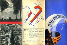 Italy For Your Leisure 1939 Travel Brochure New York Worlds Fair Hand Out - $17.79