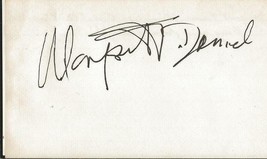 Margaret Truman Daniel Signed Vintage 3x5 Index Card JSA Harry Truman Da... - $49.49