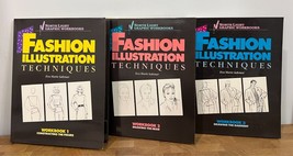 Fashion Illustration Techniques Workbooks 1 + 2 + 3 - North Light - Vint... - $21.28