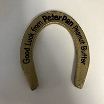 1950&#39;s &quot;Good Luck From Peter Pan Peanut Butter&quot; Small 4” Horseshoe - $24.70