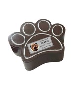 Custom Pet Urn, Paw Print Shape, Small Dog Urn, Cat Urn, Engraved Name Plate - £56.36 GBP