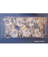 12 Mineral House Design Shiny Knob Faux Crystal Clear Acrylic Shower Hoo... - £13.37 GBP