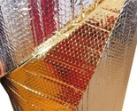 Reflective Gold Silver FOIL Double Bubble ROLL Insulation 12x100 Heat Re... - $43.89