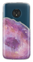 Incipio Motorola M4DE Moto E5 Play/Cruise Hive Gel Case Mineral Purple Clear NEW - £12.89 GBP