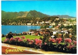 Austria Postcard Gmunden With Lake of Traun Salzkammergut - £1.73 GBP