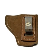 Bianchi Gunleather Brown Leather Small Pistol Revolver RH IWB Belt Clip ... - $539.46 MXN