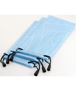 3pcs Blue Soft Pouch Bag Case Sunglasses Eyeglasses Glasses iPhone Smart... - $6.72 CAD