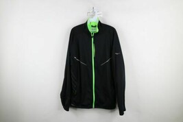 Saucony Running Mens L Fleece Lined Reflective Running Jogging Full Zip ... - $69.25