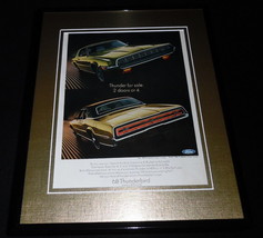 1968 Ford Thunderbird 11x14 Framed ORIGINAL Vintage Advertisement - $44.54