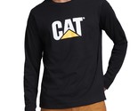 Caterpillar Mens Regular Fit L/S Logo T-Shirt Pitch Black-Trademark-XL - $19.99