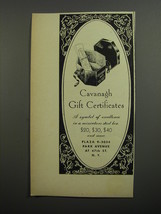 1952 Cavanagh Hats Ad - Cavanagh Gift Certificates - £14.78 GBP