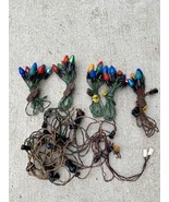 vtg christmas light lot untested as is paramount eagle vinyl cloth some ... - €109,64 EUR