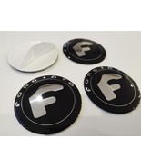 85mm (3.34&quot;)  - Set of 4x Metal stickers car wheel center cap DOMED FORG... - $98.47 CAD