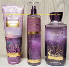 Lavender in Bloom Bath and Body Works Fragrance Mist Body Cream Shower Gel - £31.06 GBP