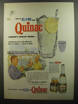 1953 Canada Dry Quinac Ad - This is gin and Quinac - $18.49