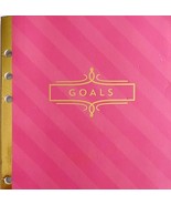 Goals Journal Notebook Unused New OB 8.25 x 5.75&quot; Pink Gold DWR1 - $368.02 MXN