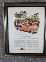 1955 Chevrolet Chevy Bel Air Vintage Ad 55 Convertible Body by Fisher Blue Ribbo - $48.37