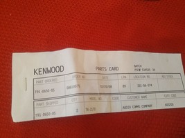 OEM NOS LOT o 2 Kenwood Radio Mini Mic Microphone w/ leads TK-2170 # T91... - $304.57 MXN