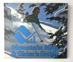 1970s Vail Colorado Mountain Map &amp; Skier&#39;s Guide Fold Out Ski Ephemera - $25.00