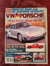 Rare VW PORSCHE Magazine August 1986 959 914 V-8 16-V Scirocco Ford vs Audi - £11.51 GBP