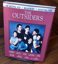The Outsiders 4K SLIPCOVER ONLY (Discs NOT included) Free Box Shipping w/Trackin - £7.80 GBP