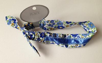 NWT CHILDREN'S PLACE Girls Blue Floral HEADBAND Hair Accessory FREE US SHIP Cute - £7.75 GBP