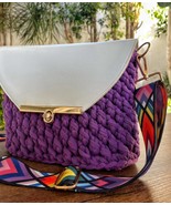 Bag/Handmade Bag/Hand Woven Bag/Crochet Bag/Knitted Bag/White Bag/Black Bag/Desi - $135.88 CAD