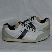 Footjoy Contour Casual Mens Sz 11.5M Spikeless Golf Shoes White/Grey/Black 54290 - £27.34 GBP