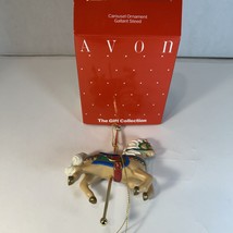 Vintage Avon Gallant Steed Ornament Carousel Horse In Box - $8.99