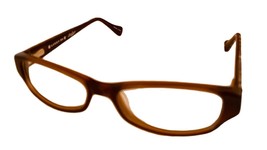 Lucky Womens Ophthalmic Eyeglass Soft Rectangle Pretend Plastic Brown 49mm - £28.76 GBP
