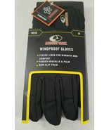 Mossy Oak WindProof Black Gloves Fleece Lined Padded Knuckles Non Slip P... - $340.47 MXN