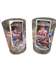 Walt Disney 25th Anniversary Glasses Set Of 2 Donald Duck And Goofy  - £13.30 GBP