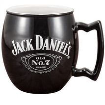 Jack Daniel&#39;s 18 Oz Ceramic Coffee Mug Black - £18.91 GBP