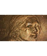 Sacagawea dollar coin 2001 D mint Big Struck through on Eagle body &amp; face - £23.67 GBP