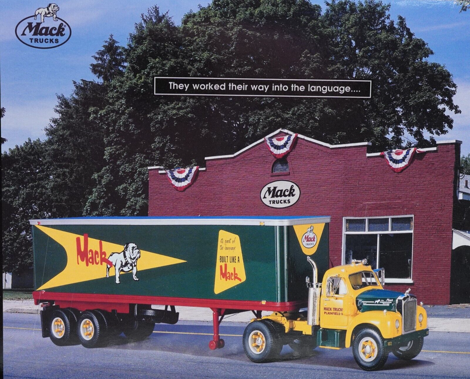 First Gear Mack Hauling Series Model B - 61 Tractor Trailer # 102 JJ229 With Box - $164.99